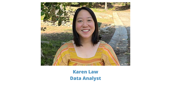 Headshot and title of Karen Law