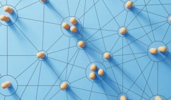 Illustration is a series of points with lines connecting them.