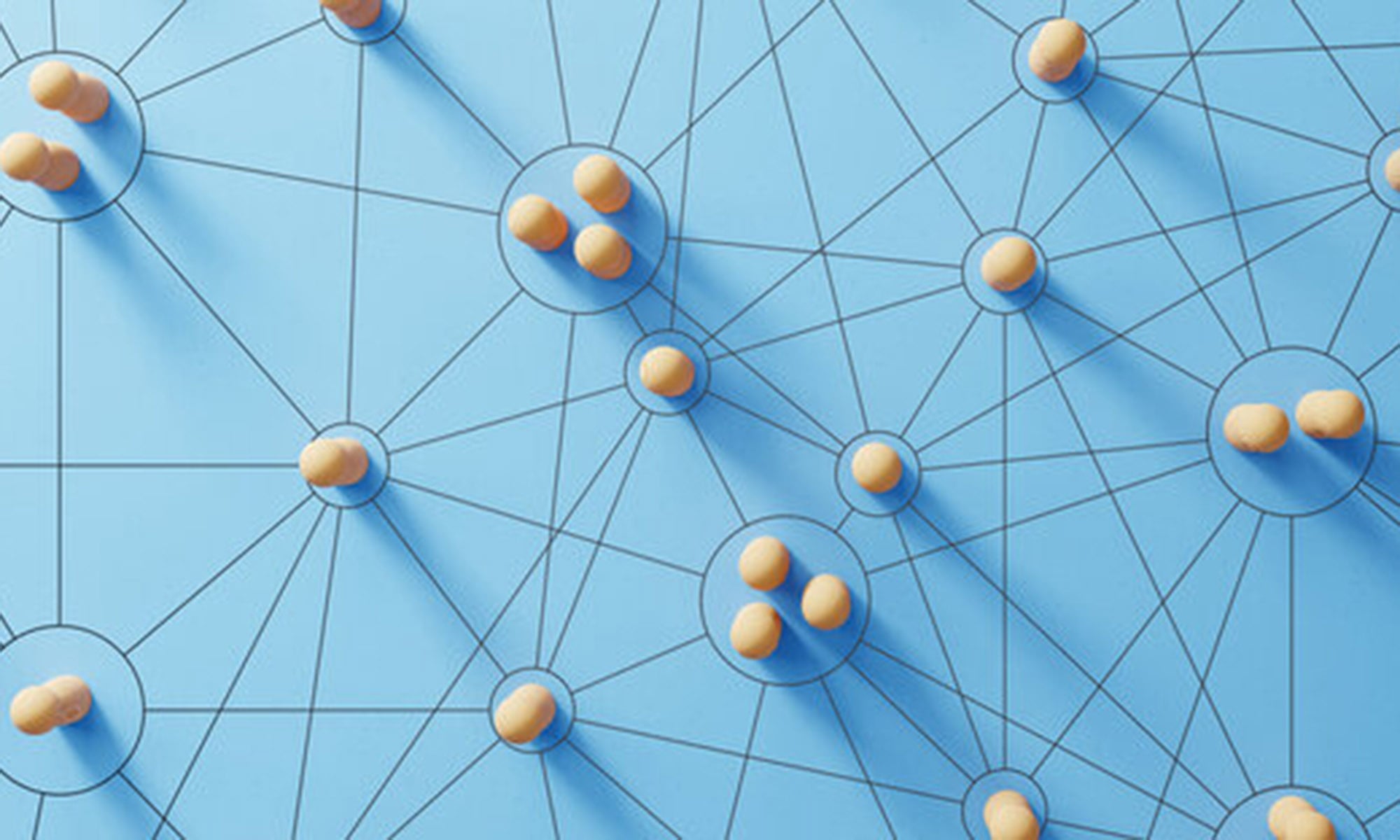 Illustration is a series of points with lines connecting them.