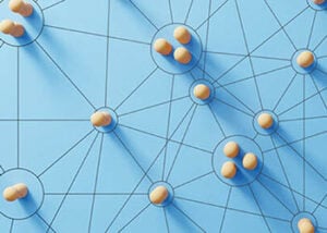 Illustration is a series of points with lines connecting them.